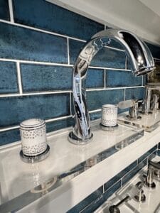 Plumbing fixtures on display in our Naples plumbing showroom.